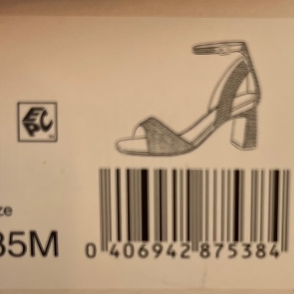 Dress shoes black sequin heeled sandals - Picture 6 of 7